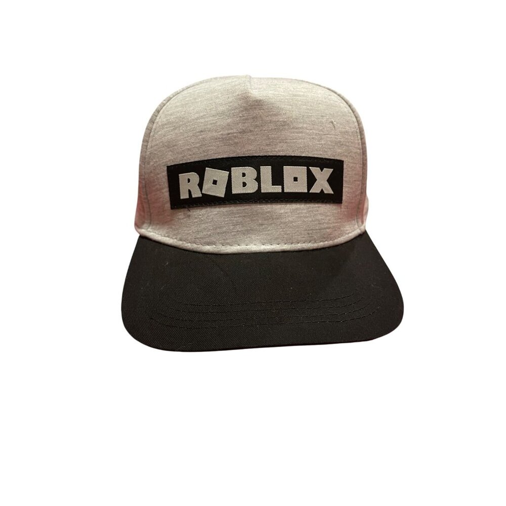 Roblox Junior Snap Back Baseball Cap Two-Tone Black & Gray